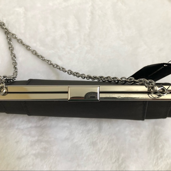 INC International Concepts Framed Wing Clutch, Black, NWT - Picture 5 of 8